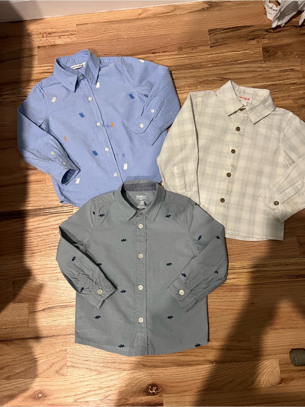 Oshkosh janie & jack Baby Boy 2T Long-Sleeve Button Down Shirts Bundle of 3
